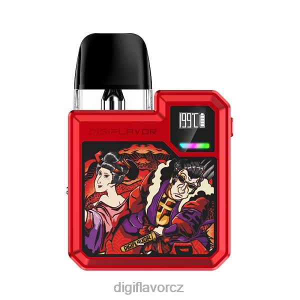 Geekvape Digiflavor Review - Digiflavor Digi-Q pod kit DH82T50 samurajská červená